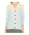 Jil Sander Buttoned Gradient Cardigan In White