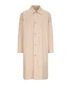 Jil Sander Logo-print Coat In Nude