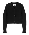 Jil Sander Buttoned Long-sleeve Cardigan In Black