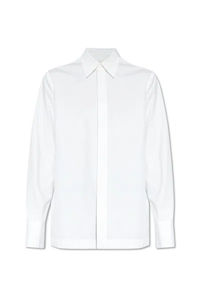 Jil Sander Buttoned Long In White