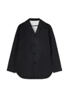 Jil Sander Buttoned Overshirt In Black