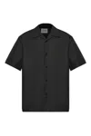 Jil Sander Buttoned Short-sleeved Shirt In Black