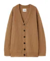 Jil Sander Buttoned-up Cardigan In Brown