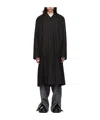 Jil Sander Buttoned-up Midi-coat In Black