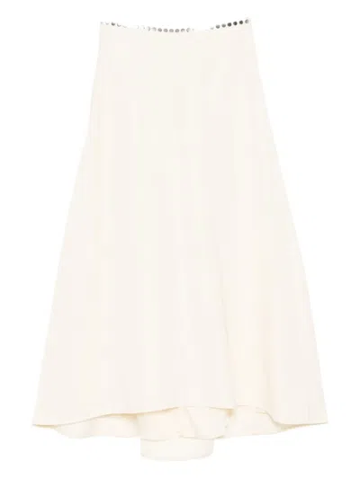 Jil Sander Rock Mit Geknöpfter Taille In Brown