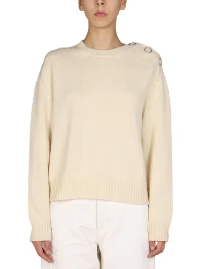 Jil Sander Buttons Shirt In Beige