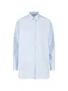 Jil Sander Oversized Button-up Shirt In Blue
