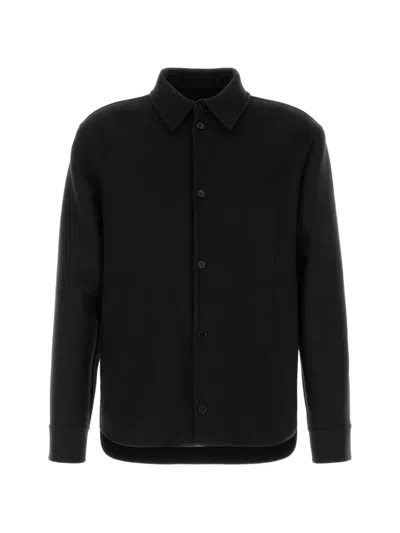 Jil Sander Button-up Shirt Jacket In Black