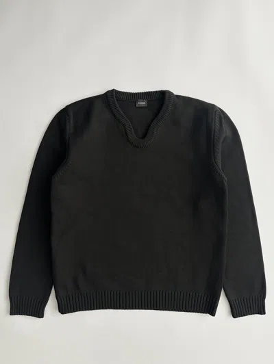 Pre-owned Jil Sander By Raf Simons Heavy Knit Sweater In Black