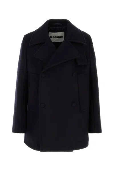 Jil Sander Coats In Blue