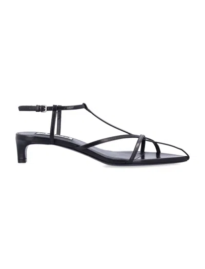 JIL SANDER CAGE SANDAL KITTEN HEEL