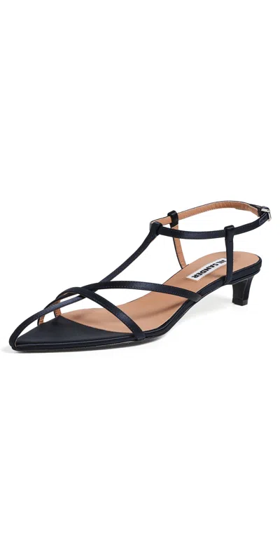 Jil Sander Cage Sandals Ink In Black