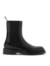Jil Sander Calf Leather Boots In Black
