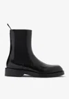 Jil Sander Calf Leather Chelsea Boots In Black
