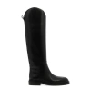 Jil Sander Calf-length Leather Boots In Black