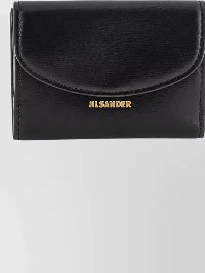 Jil Sander Calfskin Mini Wallet In Black