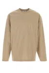 Jil Sander Light Beige Solid T-shirt In Neutral