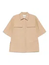 Jil Sander Boxy Shirt In Beige