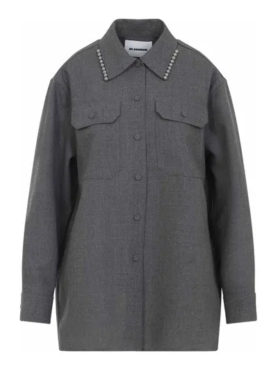 JIL SANDER CAMISA - GRIS