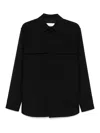 Jil Sander Wool Shirt In Black