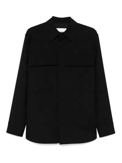 Jil Sander Wool Shirt In Multicolor