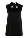 Jil Sander Clip-details Blouse In Black