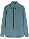 Jil Sander Women's Camisa Corbata Shirt In Blue