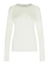 Jil Sander 3 Pack Crew Neck Long Sleeve T-shirt In White
