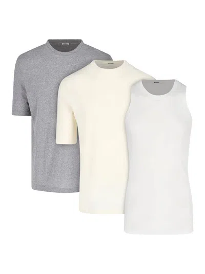 JIL SANDER SET 2 T-SHIRTS AND TANKS TOP