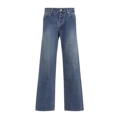 JIL SANDER JIL SANDER CANARD BLUE COTTON TROUSER 18 DENIM JEANS