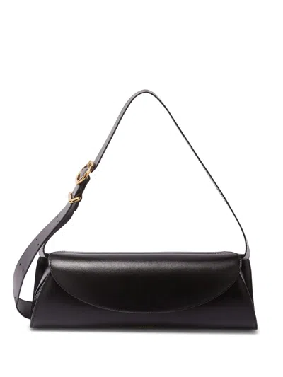 Jil Sander Black Cannolo Calf Leather Handbag