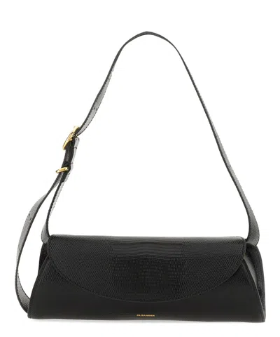 Jil Sander Cannoli Small Shoulder Bag In Black