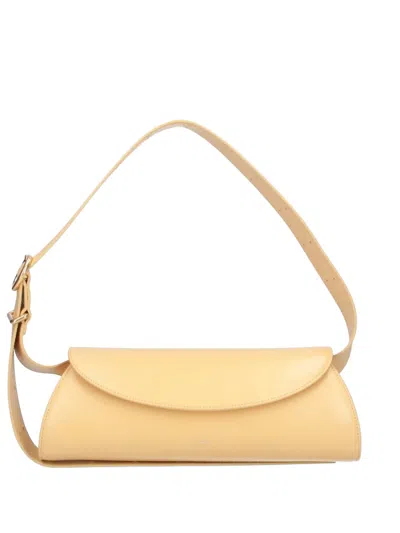 Jil Sander Cannolo Adjustable Shoulder Bag In Yellow