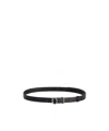 Jil Sander Black Cannolo Belt