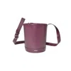 Jil Sander Cannolo Bucket In Burgundy