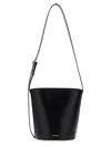 Jil Sander Bucket Shape Shoulder Bag With Adjustable Strap In Black