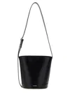 Jil Sander Bucket Shape Shoulder Bag With Adjustable Strap In Black