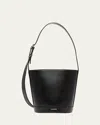 Jil Sander Bucket Shape Shoulder Bag With Adjustable Strap In Black