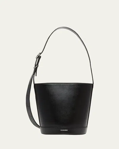 JIL SANDER CANNOLO CALFSKIN BUCKET BAG