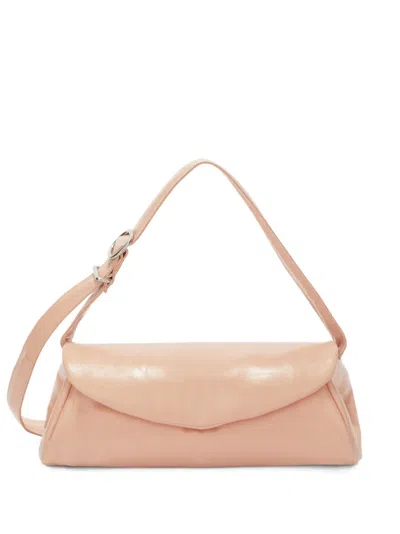 Jil Sander Cannolo Grande Shoulder Bag In Rose-pink Leather