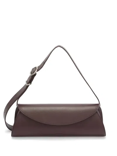 Jil Sander Cannolo Grande Schultertasche In Braun