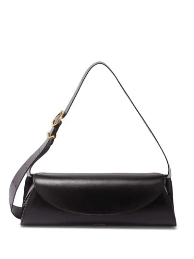 Jil Sander Cannolo Iconic Line Small Shoulder Bag In Black