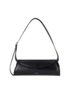 Jil Sander Large Cannolo Shoulder Bag In Black In Black