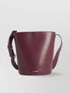 Jil Sander Cannolo Bucket In Brown