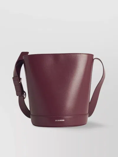 JIL SANDER 'CANNOLO' LEATHER BUCKET BAG