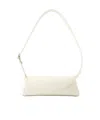 Jil Sander Ivory Nappa Leather Small Cannolo Shoulder Bag In White