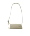 Jil Sander Small Leather Shoulder Bag With Adjustable Handle In Nude