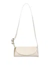 Jil Sander Cannolo Logo Printed Small Clutch Bag In Beige