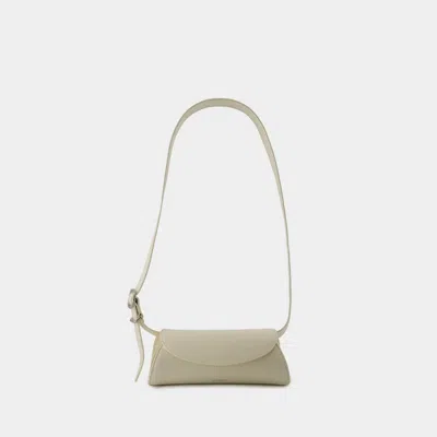 JIL SANDER CANNOLO MINI PURSE - JIL SANDER - LEATHER - EGGSHELL