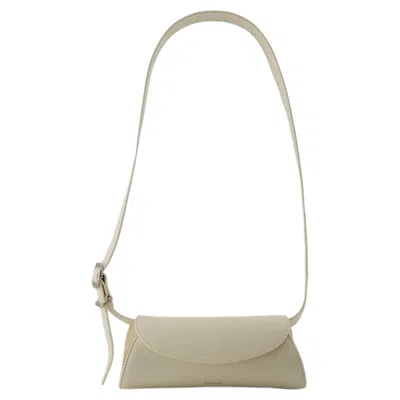 JIL SANDER CANNOLO MINI PURSE - JIL SANDER - LEATHER - EGGSHELL